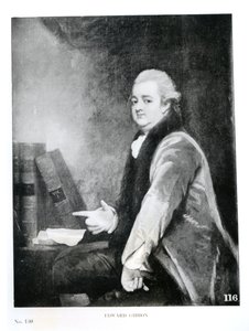 Portret van Edward Gibbon (1737-94) door English School
